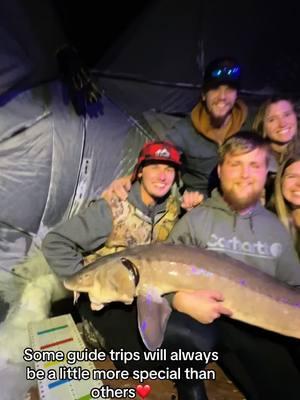 I will seriously forever love guiding for these exact moments, not a dry in the fish house #sturgeon #icefishing #guidelife