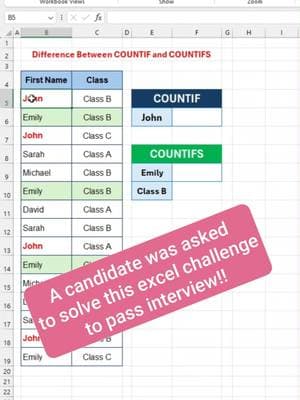 Watch the real difference between countif and countifs #excel #exceltips #exceltutorial #trump #usa #tiktokban #learnexcelontiktok #excelhelp #productivityhacks #spreadsheetskills #microsoftexceltutorial #fyp #fypage #fypppppppppppppp