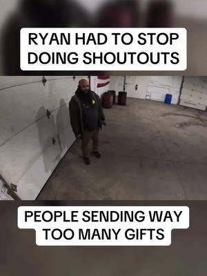 Ryan had to stop doing shout outs because people were sending too many gifts to his house! #Concrete #ConcreteWork #RyanConcrete #Contractor #ConcreteFinisher #Gift #Shoutout 