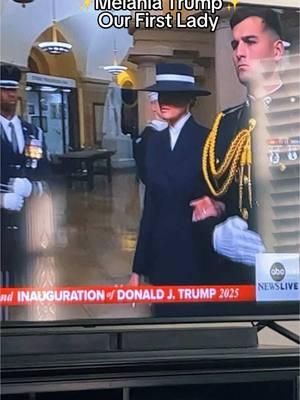 She is back! #inuaguration #Trump @Team Trump #melaniatrumpfashion #firstlady 