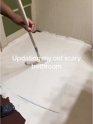 Updating my old scary bathroom until it feels modern #clean #CleanTok #satisfyingvideo #update #reno #renovation #house #housecleaning #cleaning #cleaningtiktok #bathroom #remodel #paint #painting #painter 