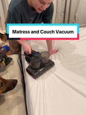 Truly must have for houses with Pets!! We completely got rid of all horrible smells off of our bed and couches after long years just by vacuuming with this! #bedvacuum #bedvacuumcleaner #vacuuming #petowners #couchcleaning 