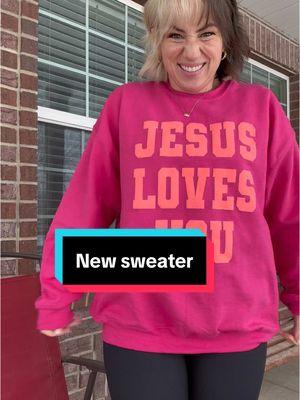 JESUS LOVES YOU! No ifs, ands or buts about it! #jesusloveyou #sweater #lovinggod #jesuslovesyousweater #christian #christiansweater #jesuschrist #christianmom #momlife 