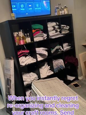 Instant Regret #cleaningtiktok #craftroomorganization #craftynursecustom #craftynursecustoms 