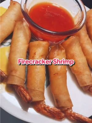 Firecracker Shrimp 🧨🍤 #firecrackershrimp #shrimproll #appetizer #shrimp #appetizerideas 