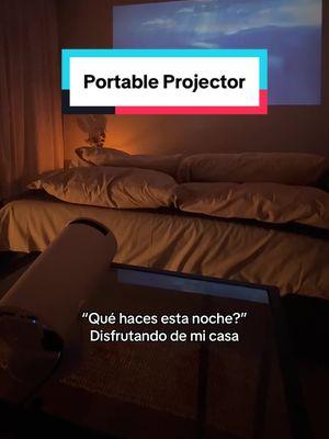 y vivió feliz para siempre ✨ #cineencasa #projector #proyector #smartprojector #movienight #bedroom 