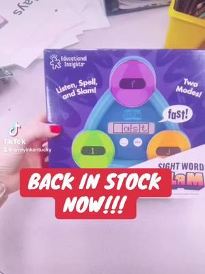 💯This product has been out of stock for weeks and it is finally back in stock!! ‼️✨🏆.                  It can be used with headphones and is the best tool that you can get for struggling readers!  ✅ @Educational Insights  #sightwordslam ##strugglingreaders##readinghelpforkids