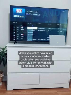 It’s time to break up with cable and watch LIVE TV for free using our modern TV Antennas. Watch LIVE sports & the best channels like ABC, NBC, CBS, the CW & so much more!  #freetv #savemoney #LIVETV #tvantenna #freelivetv #tvantennas #cutthecord #tvantenna #TikTokShop 