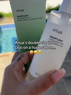 Girls and boys the double cleanser duo from Anua is on a huge sale rn… 🤩😎😛 #tiktokmademebuyit #tiktokshopfinds #anua #doublecleanser 