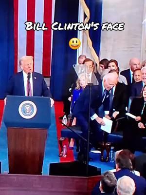 he's just like😃😃 #presidentialinauguration #trump2025🇺🇲 #conservative #billclinton #usa