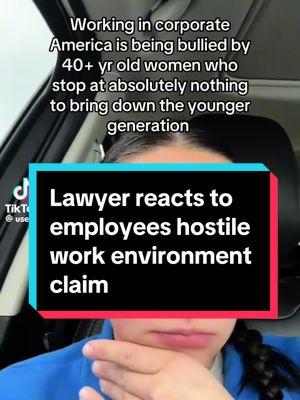 #lawyerreacts to employee’s hostile work environment claim 🙃 #lawyer #react #reaction #work #working #jobs #bully #business #attorney 