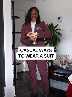 Suits aren’t just for boardrooms! 🕴️💼 Here are a few tips: ➡️ Versatility is Key: Opt for neutral colors like black, navy, or charcoal to maximize the use of your suit across different settings. These colors can be dressed up for a formal look or played down for casual events. ➡️ Dress Down Accessories: Instead of traditional dress shirts and ties, pair your suit with a turtleneck or a well-fitted t-shirt to keep things casual yet stylish. ➡️ Layer Smartly: Introduce casual elements by layering with items like a light sweater or a cardigan instead of a vest. This can add a touch of relaxed sophistication. ➡️ Footwear Flexibility: Swap out your formal shoes for something more casual like loafers or even clean sneakers to downplay the formality. ➡️ Texture and Pattern: Play with different textures and patterns to make the suit feel less business-like and more adapted to a relaxed setting. What’s your go-to for dressing down a suit? Drop your style tips below! #masc #womeninsuits #suitshop #lgbtfashion #lgbtq #philadelphia #Philly #casualsuit 