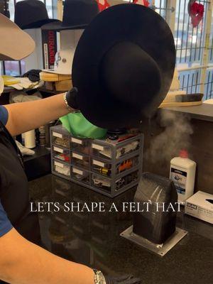 Shape a hat with me🙌🏼 #hatshaping #felthat #cowboy #fyp #fypシ #viralvideo #parati #juliocaesar #new 