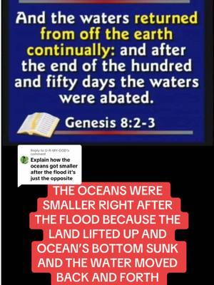 Replying to @U-R-MY-GOD #christianitytok #noahsflood #creationscience #youngearthcreationist #creationist #holybible 