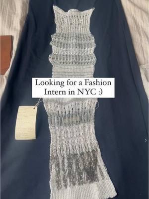 FASHION INTERNSHIP OPPORTUNITY FOR THE SPRING SEMESTER🪡… I’m currently a senior at Parsons School of Design creating my thesis collection. If you want to learn more about machine knitting, weaving leather, jewelry making, metal structures, and beading, DM me :)  If you’re a Sophomore/Junior studying fashion at Parsons and interested in assisting in a Thesis Collection, send me a DM on IG: _karialexandra with your design account, website, resume, and/or a few images of your work 🫶🏼 Message with any questions⭐️ #fashiondesign #parsonsschoolofdesign #parsons #fashionstudent #fashionintern #beading #knitting #machineknitting #nyc #artist #sketchbook #handsewing #lasercut #jewelrydesign #thesiscollection #fashioncollection #sewing #draping