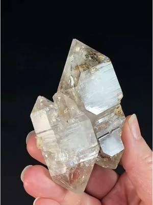 Double Terminated Twin Fenster Skeletal Quartz Crystal Cluster  https://oldearthminerals.com/products/twin-fenster-diamond-quartz-crystal-dm57y #fensterquartz #quartzcrystal #quartzcluster #healingcrystals #minerals #mineralspecimen #witchycrystals 