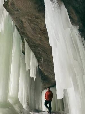 These icy wonders wouldn't exist without the chill of winter 🧊 #UPTravel #PureMichigan #MichigansUpperPeninsula #UpperPeninsula #Michigander #UP #Travel #Vacation #Explore #Winter #Ice 