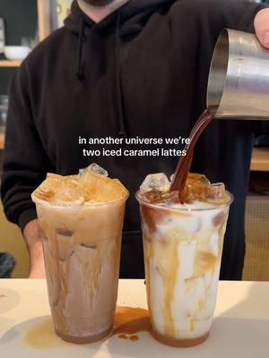 is a monday really a monday without a caramel latte? 🥹 #coffeetok #baristatok #newportri #supportsmallbusiness #thenitrobar #icedlatte #providenceri #icedcoffee #rhodeislandtok 