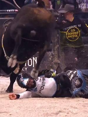 It is indeed a dangerous sport that we play. #pbr #utb #pbrteams #bullriding #cowboytough 