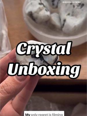 Unboxing this bundle of good vibes ✨ I still can’t get over that rainbow moonstone cloud. Do I keep it or surprise someone with it? #CrystalUnboxing . . . #CrystalsDaily #CrystalHealing #HealingCrystals #CrystalVibes #CrystalEnergy #CrystalsForBeginners #ManifestWithCrystals #CrystalLovers #CrystalCollection #CrystalMagic #SpiritualJourney #EnergyHealing #HolisticLiving #MindfulLiving #HighVibeLiving #PositiveEnergy #SelfCareTools #CrystalShopOwner #SupportSmallBusiness #ShopSmall #WomenInBusiness #YogaAndCrystals #WellnessJourney #LocalBusinessLove