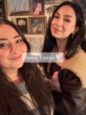 You guys know my sister is my everything! Yesterday she decided to surprise me and tell me that she wants to get a tattoo for us 🥹  When she was little I used to play Sweet Creature for by Harry Styles for us because it’s a song he wrote for his sister 🥹 and she tattooed the lyrics “Two Hearts in one Home” with a star that each of us drew because we are SeaStars!  It was so sweet. And may have me thinking about getting one myself 😅 • Tattoo was done by: @CHLOE THIBAULT  • #sisters #sistertattoos #harrystyles  #hshq @HSHQ #sistertattoo #sweetcreature #Siblings #sistergoals #siblinggoals 