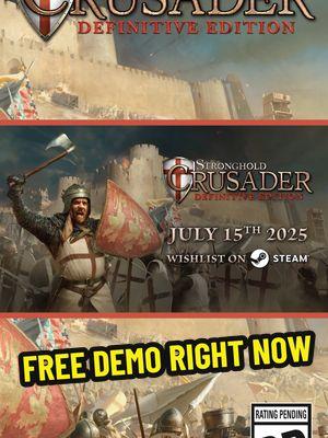 The return of the classic #stronghold #crusader #indiegames #rts #devolver 