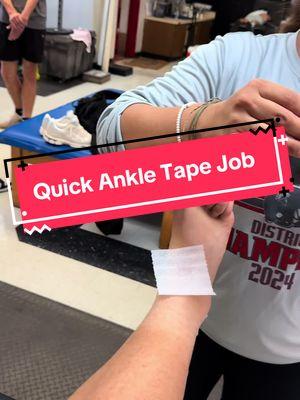 Quick Little Tape Up #fyp #athletictraining #athlete #tape #athletictrainer #rehab #physicaltherapy #wrestlingtiktok 