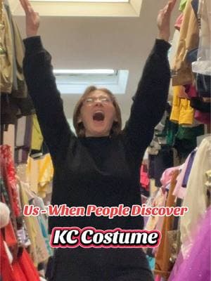 When People Discover Kansas City Costume Company! You’re gonna FALL for our Costumes!  #kccostume #bigandloud #smallbusinessesoftiktok #kansascitycostumecompany #costumes #costumers #costume #costumerental #musicaltheatre #theatre #theatricalcostumes 