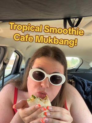 I love eating ##fyp##mukbang##tropicalsmoothie##wrap##smoothie##pepsi##eatwithme##asmr##Foodie##eatingsounds##tingles#e#eatingshowb#baddieP@PepsiT@Tropical Smoothie