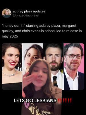 MUAH HAHA HAAAAA #aubreyplaza #honeydont #margaretqualley #wlw #sapphicfilm #wlwfilms #lgbtq #chrisevans #riovidal 