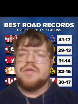 #greenscreen best road records in college football in the last 10 years #CollegeFootball #ncaafootball #football #footballtiktok #sportstiktok #footballseason #sports #ohiostate #buckeyes #georgia #bulldogs #alabama #crimsontide #clemson #tigers #oklahoma #sooners #HuluChippendalesDance #KAYKissCountdown #GamingOnTikTok 