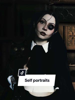 It’s me, the strange self portrait girl 🖤 . . . . #timburtonmovies #gothgirl #darkaesthetic #selfportraitphotography 