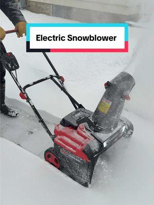 Cordless Snow Blower?! What a Game Changer! #snowsorm #snowblower #electricsnowblower #batterypower #weather #cold #winter #winterstorm