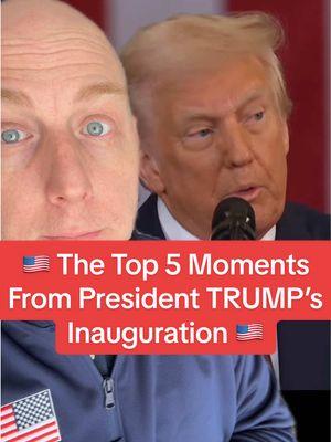 Top 5 Moments From President Trump’s Inauguration 🇺🇸 #politicstiktok #politicaltiktoker #donaldtrump #trump #politicaltiktok 