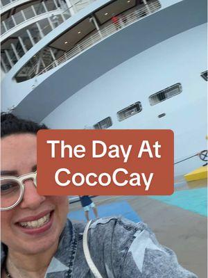 I was more excited about the ships than CocoCay 🤣 I’m not such a beach person so I definitely prefer sitting at the pool on the ship! Kosher food videos coming soon! @Royal Caribbean #cococay #cruisetok #symphonyoftheseas 