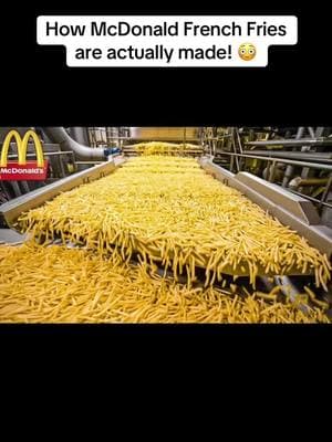 How McDonald French Fries are actually made! 😳 #mcdonaldsfries #frenchfries #frenchfriesrecipe 