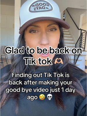 We are back baby!! 🤗😅 #tiktoksback #byetiktok #hitiktok #tiktokusers 