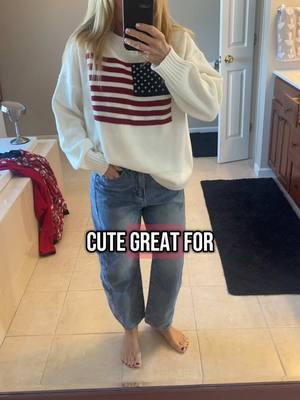 #americanflag #americanflagsweater #summersweater #memorialdayweekend #memorialdayoutfit #fourthofjuly #fourofjulyweekend #fourthofjulyoutfits #labordayweekend #labordayweekendoutfits #boatday #boatlife #boatdayoutfit #lakelife #lakedayoutfit #beachday #beachdayoutfits 