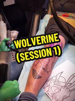 Covering up a big ol scar on the knee...with Wolverine 😍 #wolverinetattoo #wolverine #marvel #xmen #tattoo #tattooartist #blackfemaletattooartist #blackqueertattooartist  #baltimoretattooartist #memphistattooartist #blvqwulphart 