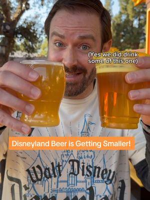 Disneyland beers are getting smaller! Previously it was very 10% ABV and above that would (sometimes) come in a 12oz cup, but Disney is slowly changing the threshold to 8% ABV instead! According to CMs, this policy is going to roll out slowly and is currently in effect at Sonoma Terrace. What do you think of this change? #disney #disneyparks #dca #californiaadventure #disneytips #disneyadult 