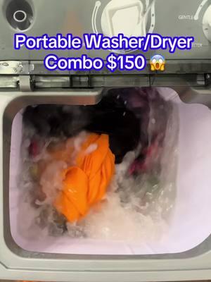 Compact & washes just as good a full size washer! #costway #portablewashingmachine #portablewasheranddryer #collegestudentlife #rvtiktok #dealsforyou 