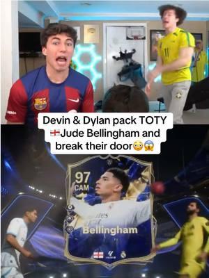 1st in the world to pack Jude🙏🏼 #devincaherly #devinanddylan #packopening #fc25 #fifa #TOTY #judebellingham 