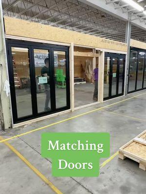 A matching pair of three panel folding doors by ActivWall. 🤩 #FoldingDoors #PatioDoors #CustomDoors #BifoldDoors