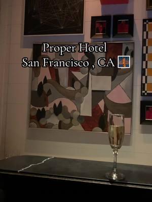 Enjoyed our stay @Proper Hotels in San Francisco ♥️🫶🏻  #hotelroom #sanfranciscobayarea #sanfrancisco #properhotel #hotelreview #hotelview #hotelcalifornia #foryou #fancyhotel #rooftopbar 