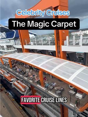 This is such a cool experience on a cruise ship! Come check out the Magic Carpet with Celebrity Cruises. #cruise #cruiseship #celebritycruises #travelagency #cruisetravelagent 