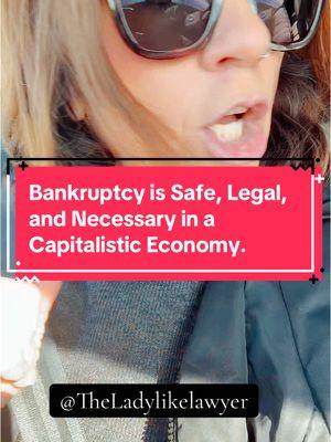 Replying to @user8062061315951 Why do you think bankruptcy even exists?   Welcome to capitalism! If we’re not taking on debt, we can’t start our businesses or build wealth.  I know it’s counterintuitive… That’s why it’s so important to learn more about finance so you understand what you’re doing wrong and how to fix your own situation & STOP suffering.  I’m a bankruptcy lawyer and I help people navigate debt relief with dignity. #debtreliefwithdignity #magicofbankruptcy #financialliteracy #bankruptcytok #bankruptcylawyer #bankruptcy #youwillbeokay #why #how #safe #legal #daveramseytiktok #daveramseywouldntapprove #daveramsey 