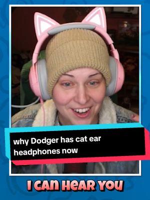 Why Dodger now has kitty headphones. Watch Geekenders on YouTube! #geekenderspodcast #geekenders #podcastclips #funnypodcast @Dodger 