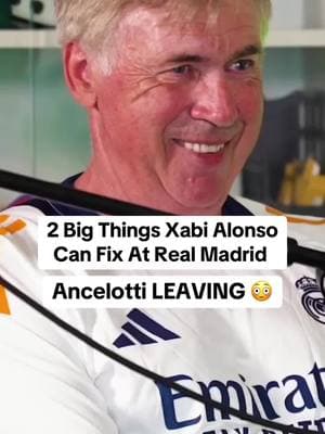 Carlo Ancelotti leaving Real Madrid at the end of the season. Xabi Alonso Real Madrid manager  #ancelotti #xabialonso #realmadrid #footballtiktok #infamousiroh