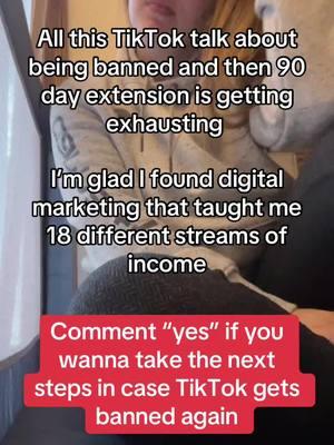 All this TikTok talk getting exhausting🥱 I’m glad digital marketing allowed me to have a stream of income outside of TikTok #tiktokban #fyp #workfromhome #digitalmarketing #howtomakemoneyonline2024 #bestsidehustle #startdigitalmarketing 