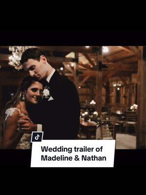 The full trailer of Madeline & Nathan’s perfect wedding day!  Video by Wedflix - ATL #thehunterbarn #wedtok #weddingbarn #weddingvideo #weddingtrailer 